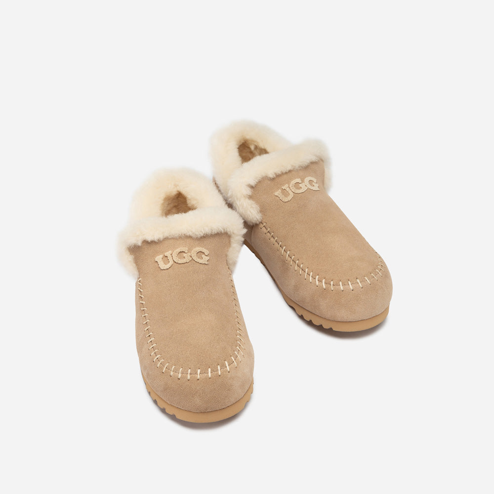 Ugg Joan Shearling Emb Logo Loafer