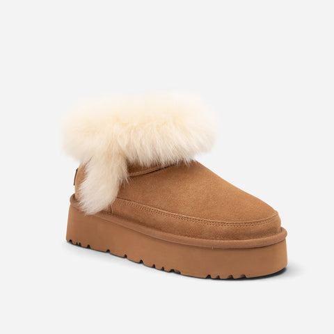 UGG Daniela Premium Fluff Platform Boots