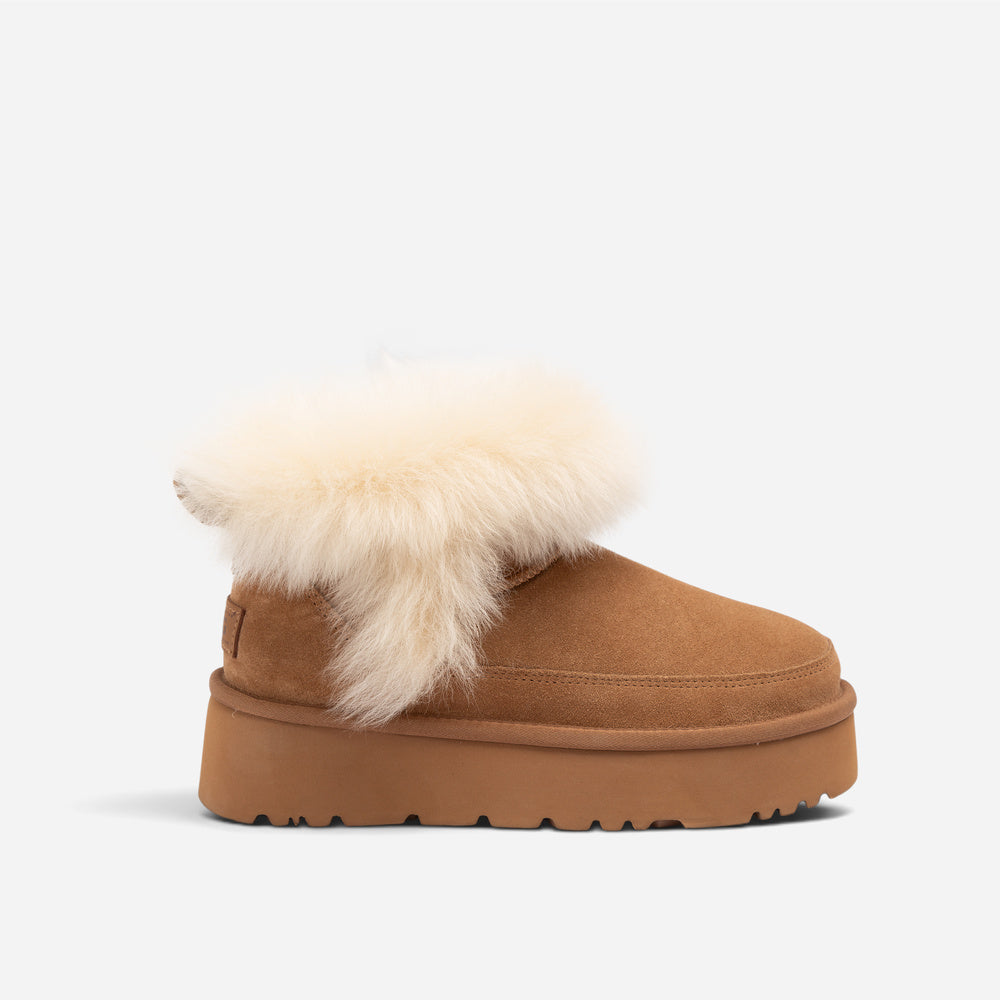UGG Daniela Premium Fluff Platform Boots