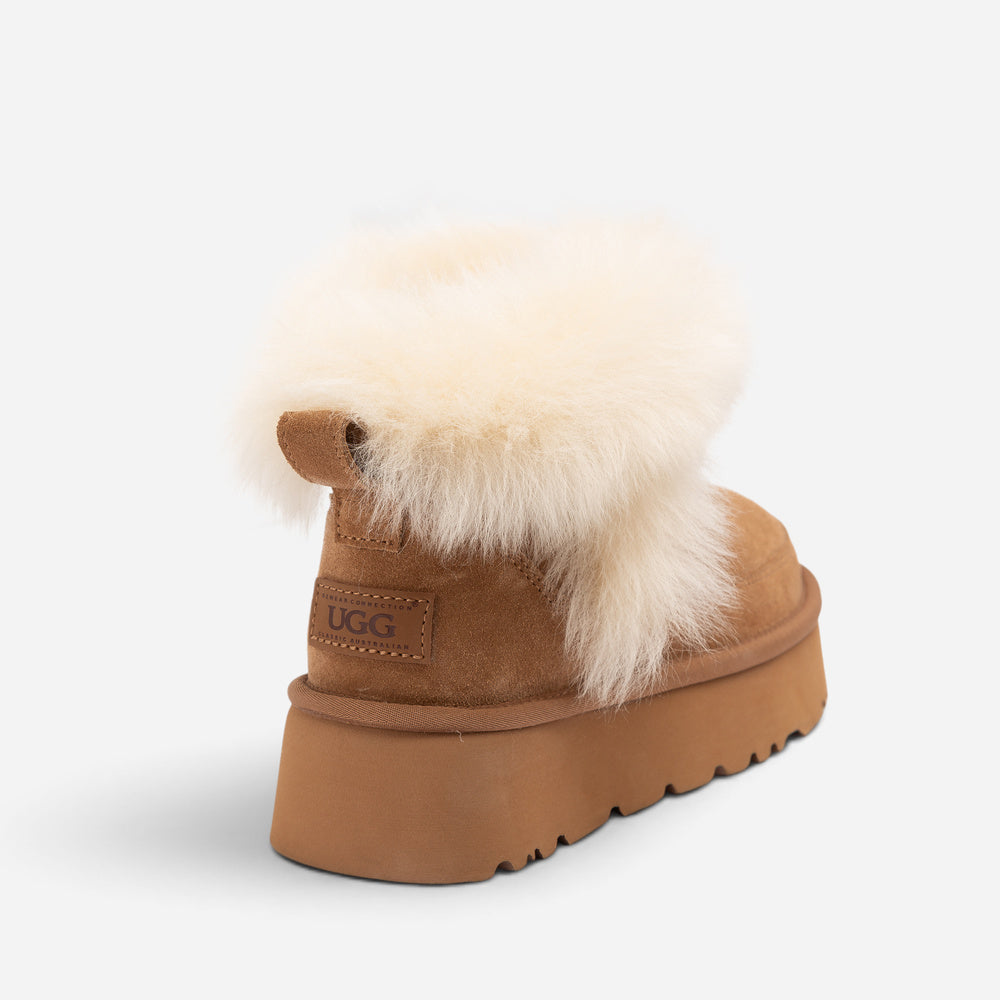 UGG Daniela Premium Fluff Platform Boots