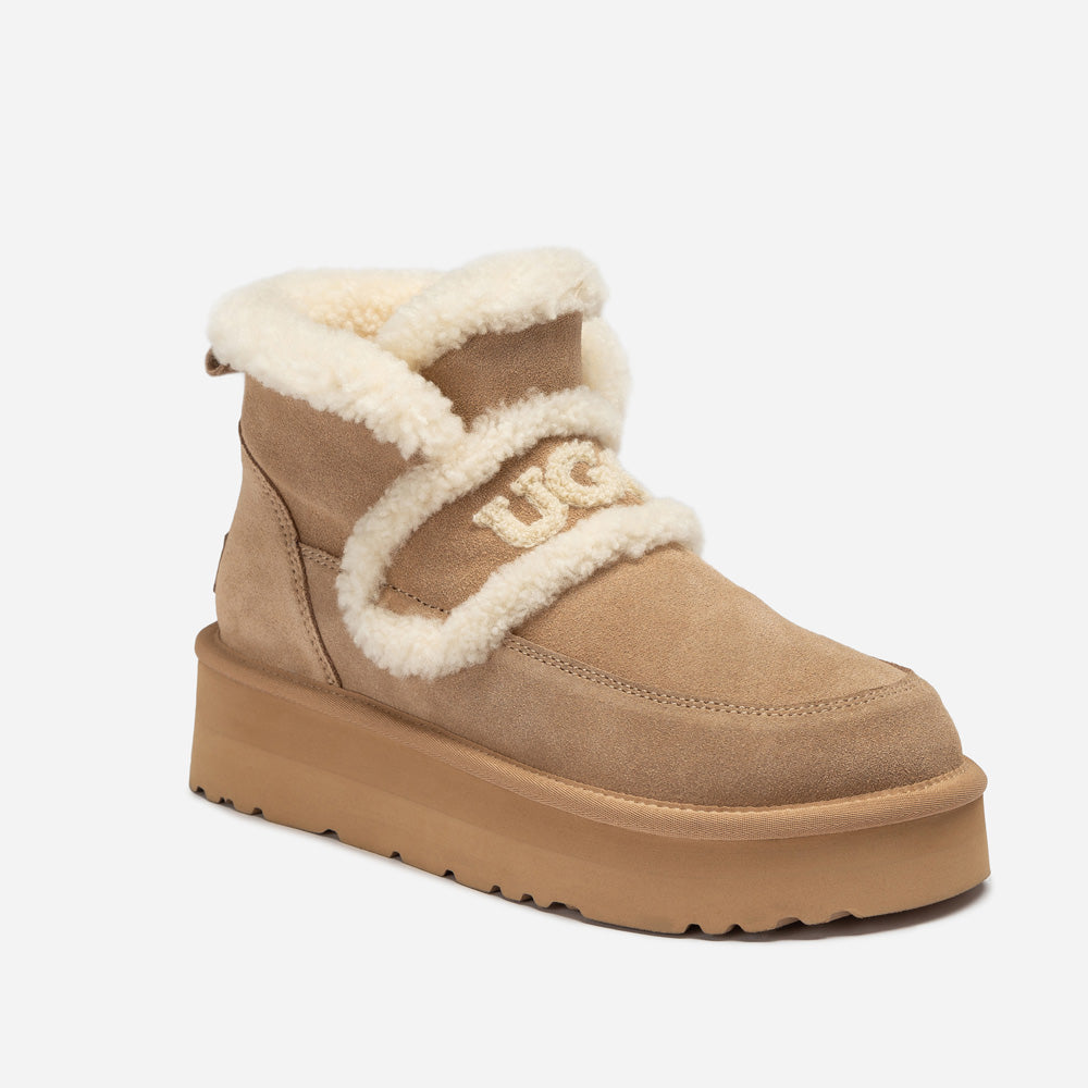 Ugg Violet Shearling Platform Boot