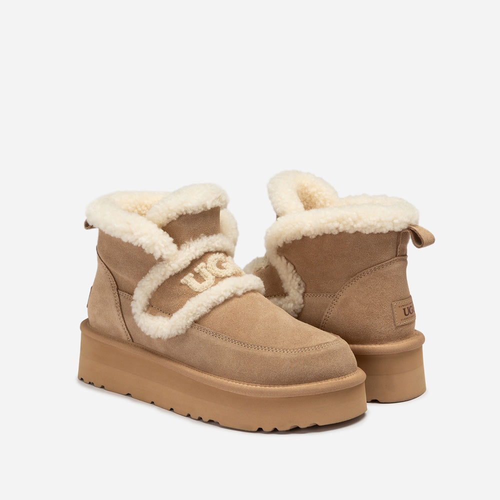 Ugg Violet Shearling Platform Boot