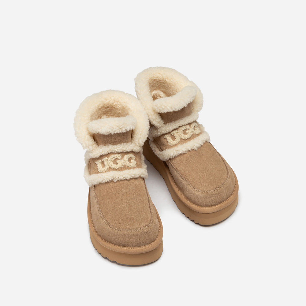 Ugg Violet Shearling Platform Boot