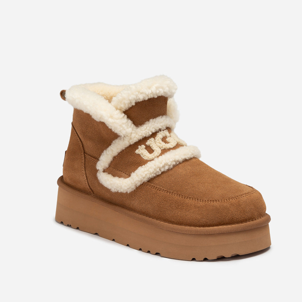 Ugg Violet Shearling Platform Boot