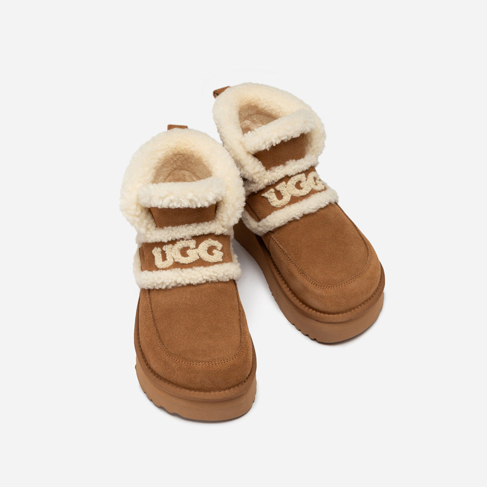 Ugg Violet Shearling Platform Boot