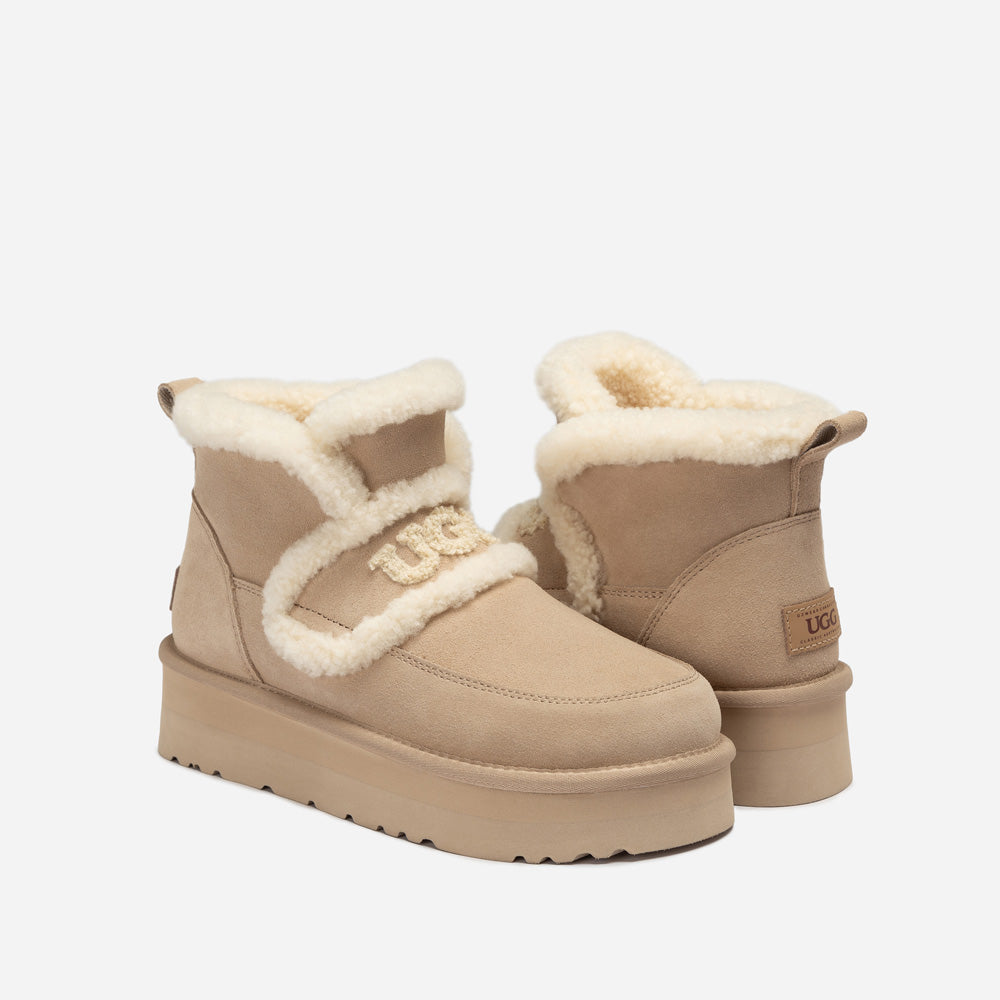 Ugg Violet Shearling Platform Boot