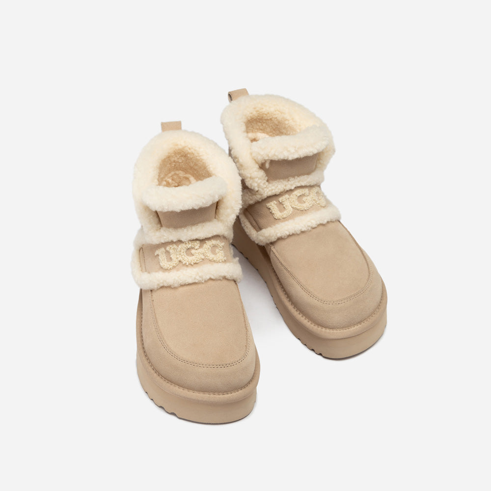 Ugg Violet Shearling Platform Boot