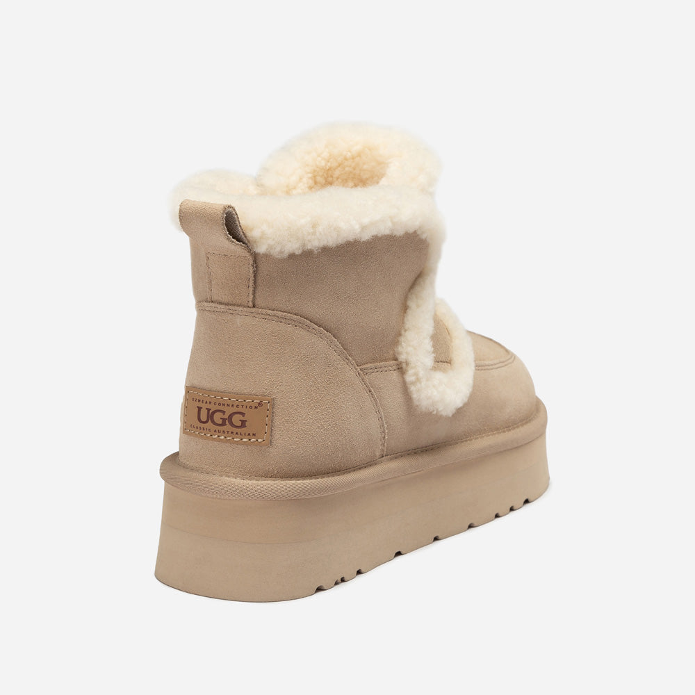 Ugg Violet Shearling Platform Boot