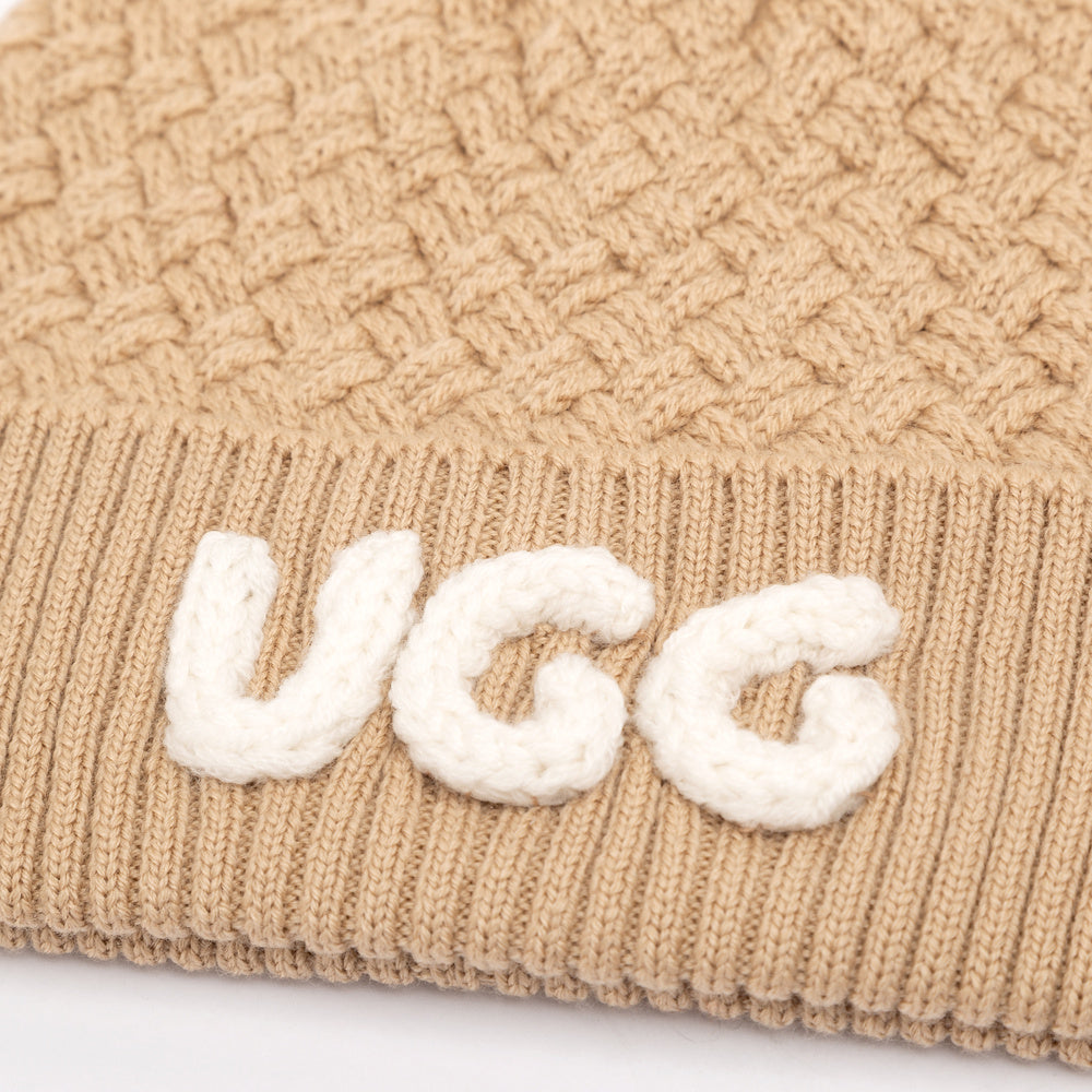 UGG Premium Cashmere Blend Basket Weave Beanie