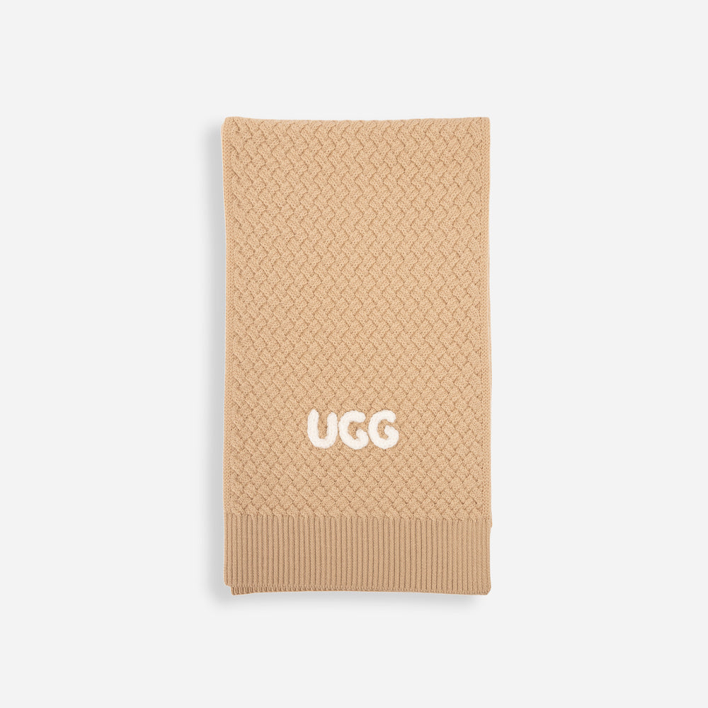 UGG Premium Cashmere Blend Basket Weave Scarf