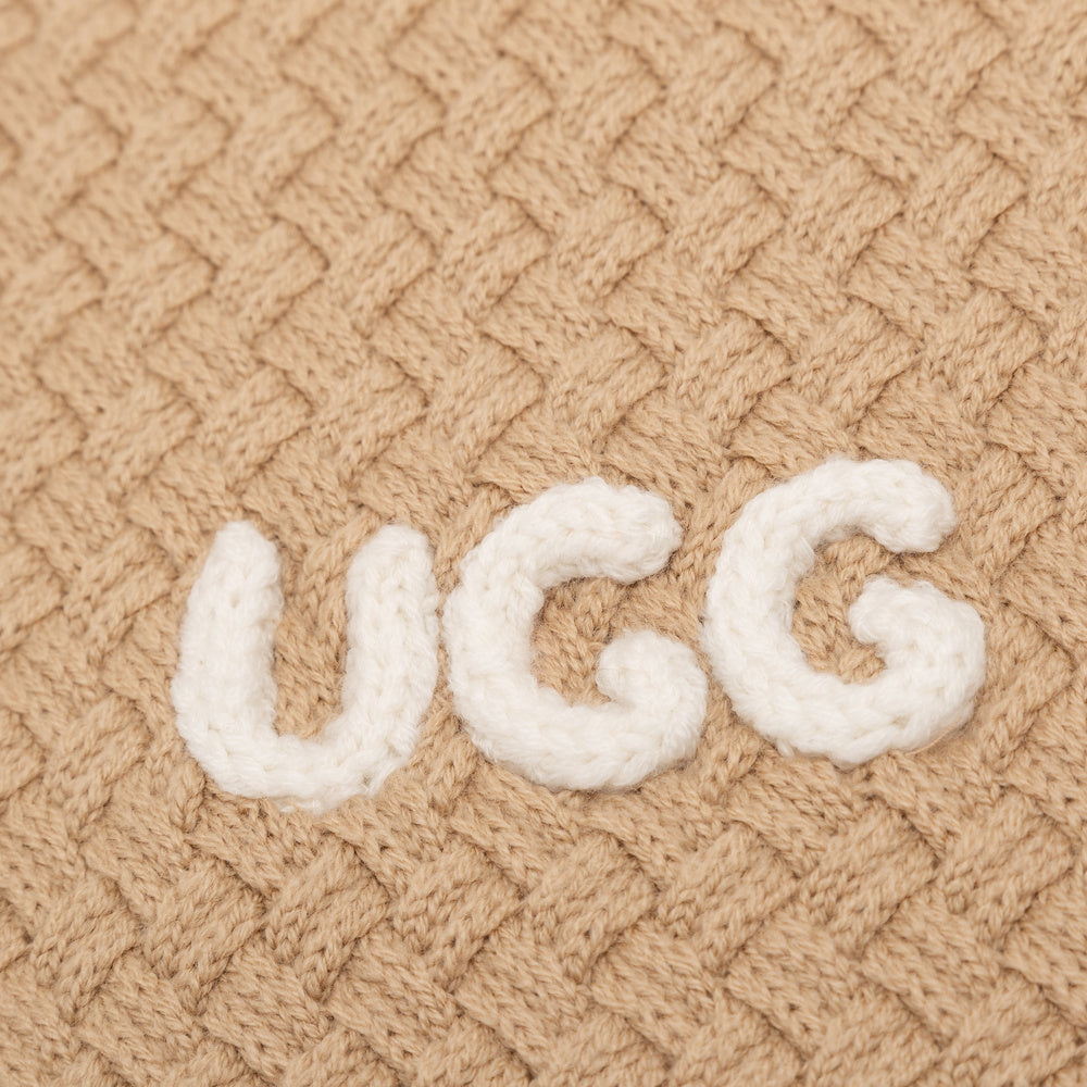 UGG Premium Cashmere Blend Basket Weave Scarf