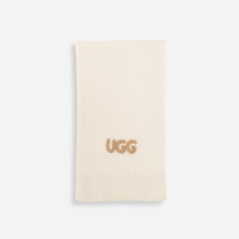UGG Premium Cashmere Blend Basket Weave Scarf