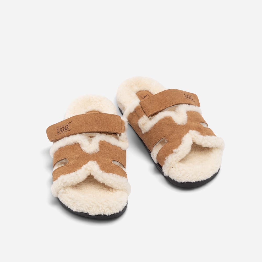 UGG Double Strap Wool Slide
