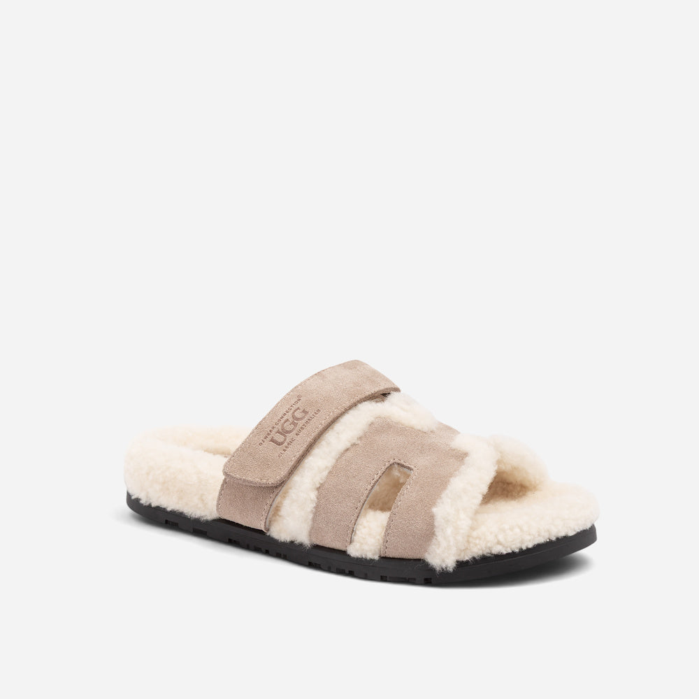 UGG Double Strap Wool Slide