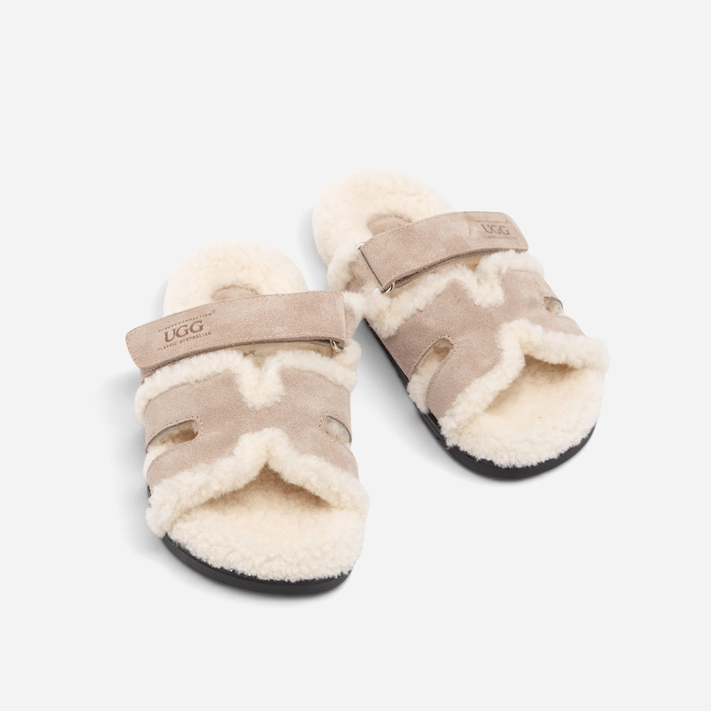 UGG Double Strap Wool Slide