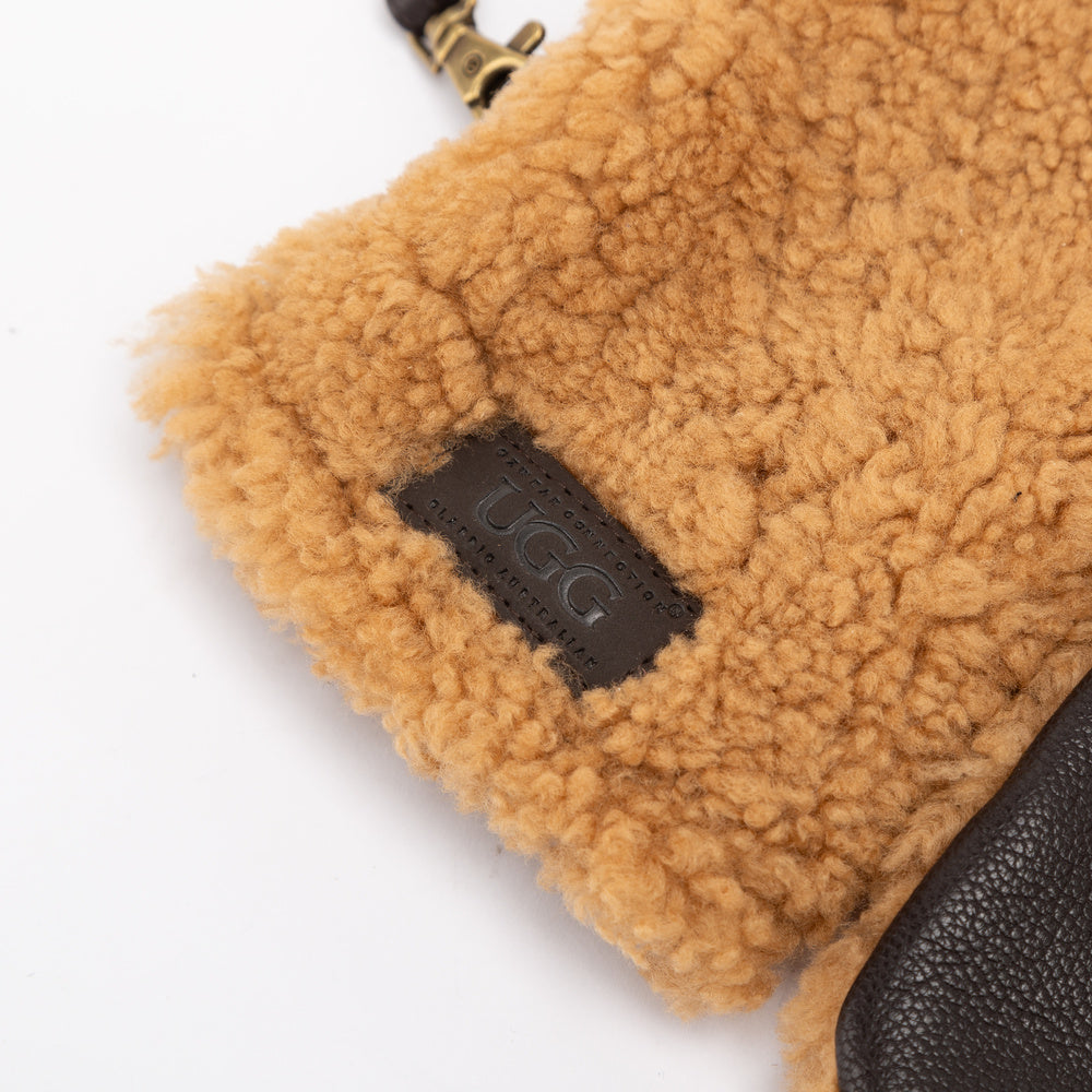 UGG Luxury Sheepskin Strap Mittens