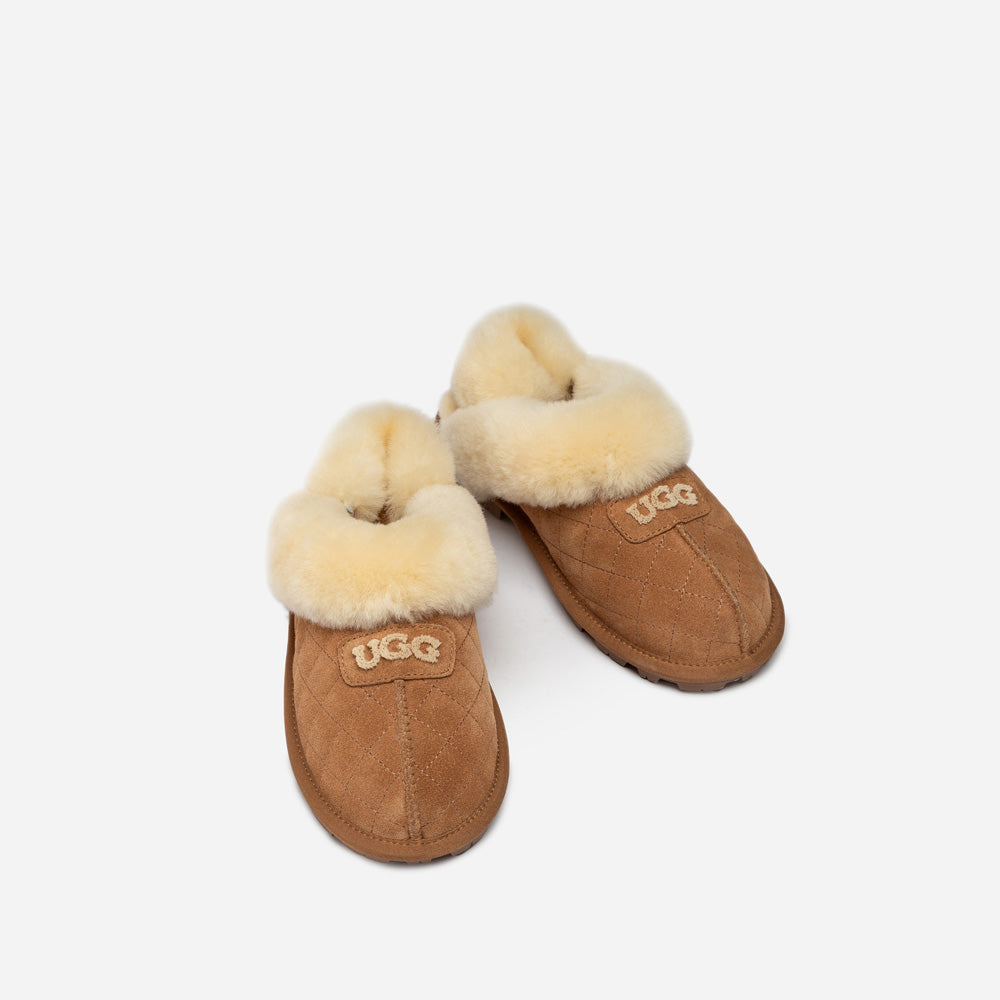 Ugg Coquette Matelasse Emb Logo Slipper( Detachable Feature)