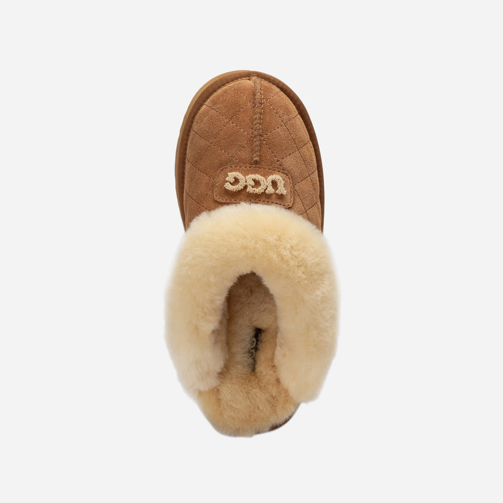 Ugg Coquette Matelassé Logo Platform Slipper (Detachable Feature)