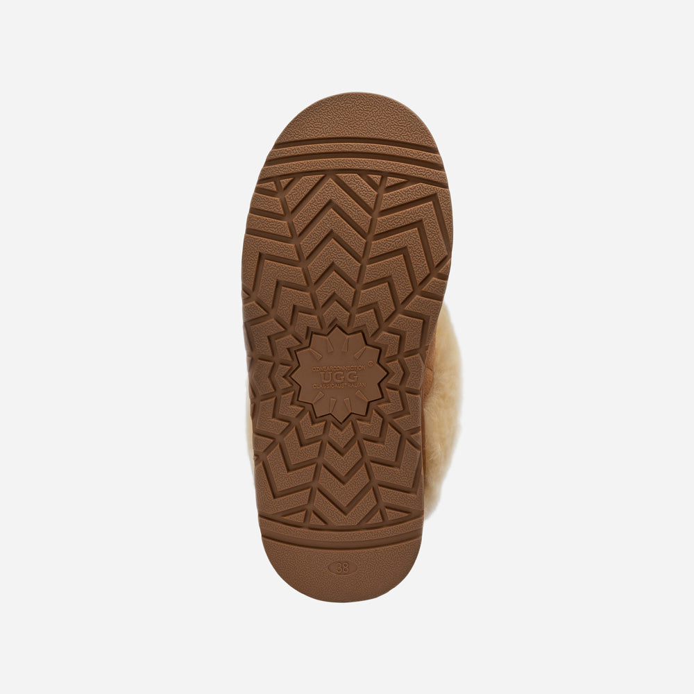 Ugg Coquette Matelassé Logo Platform Slipper (Detachable Feature)