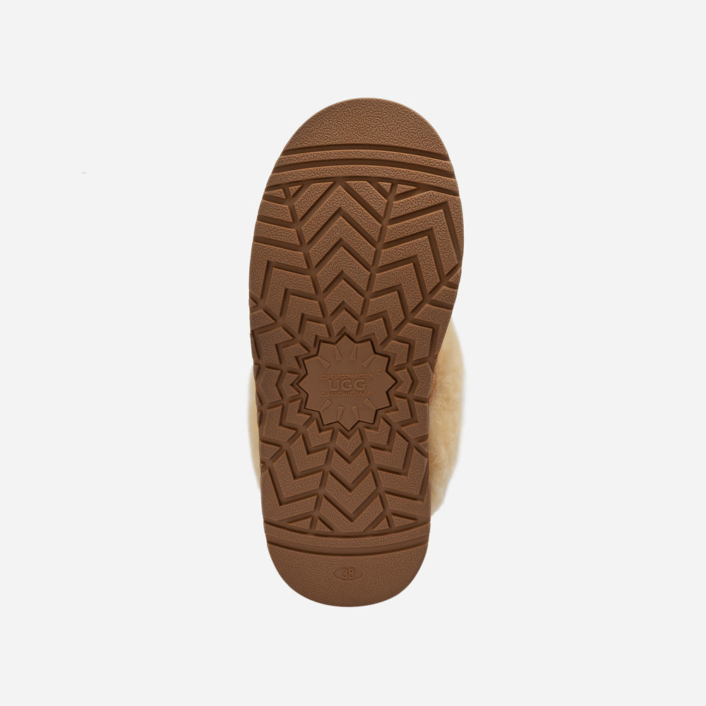 Ugg Coquette Matelassé Logo Platform Slipper (Detachable Feature)