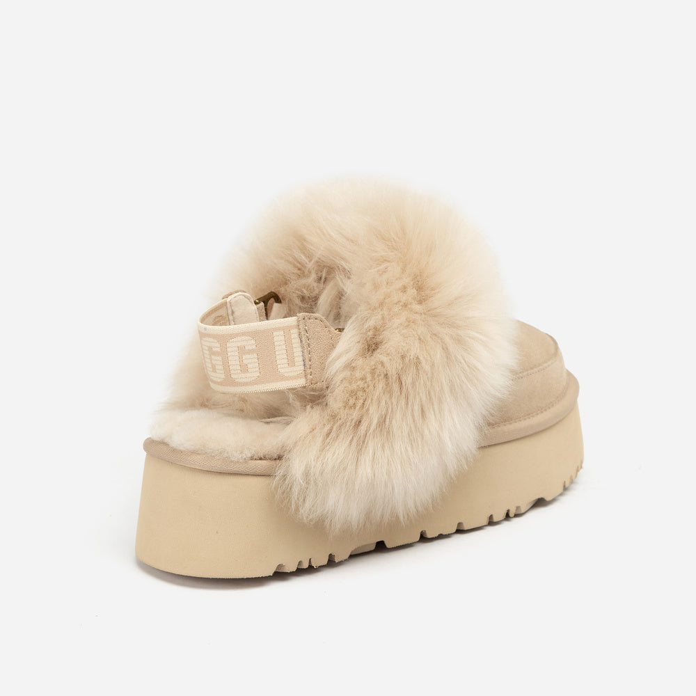 UGG Daniela Premium Platform Slipper (Elastic Logo & Wool Strap – Detachable)