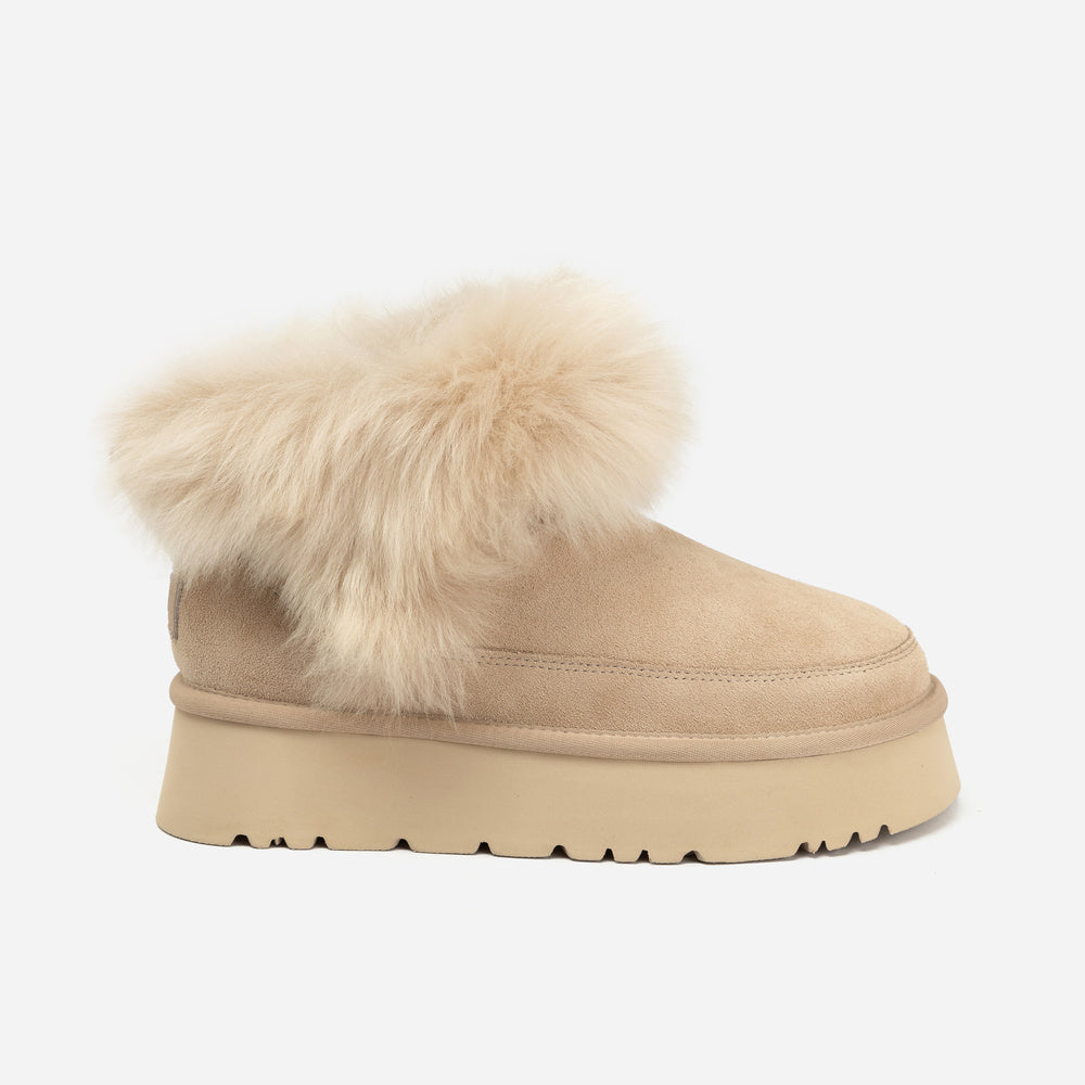 UGG Daniela Premium Fluff Platform Boots