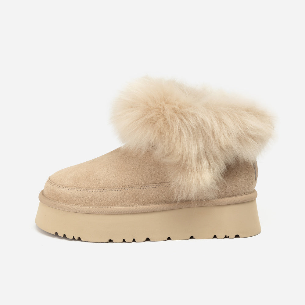 UGG Daniela Premium Fluff Platform Boots