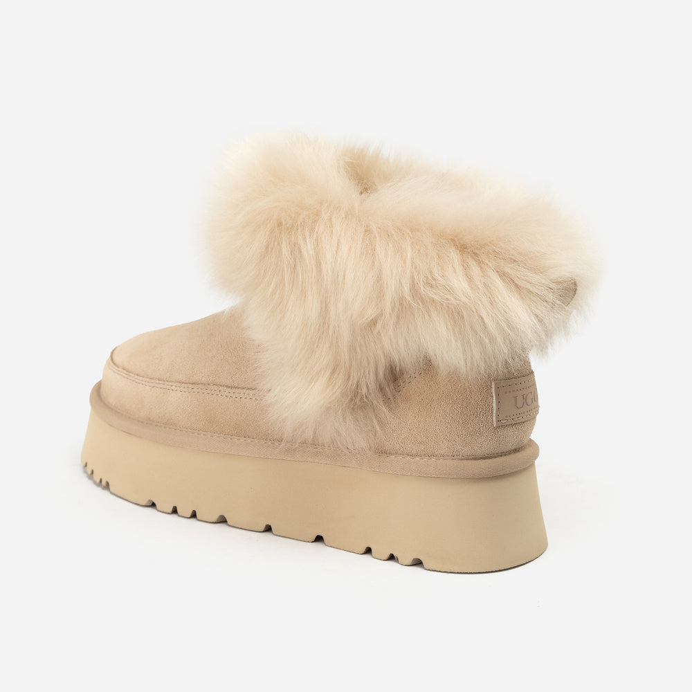 UGG Daniela Premium Fluff Platform Boots