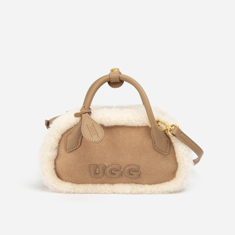 UGG Shearling Teckel Duffle Mini Handle Bag