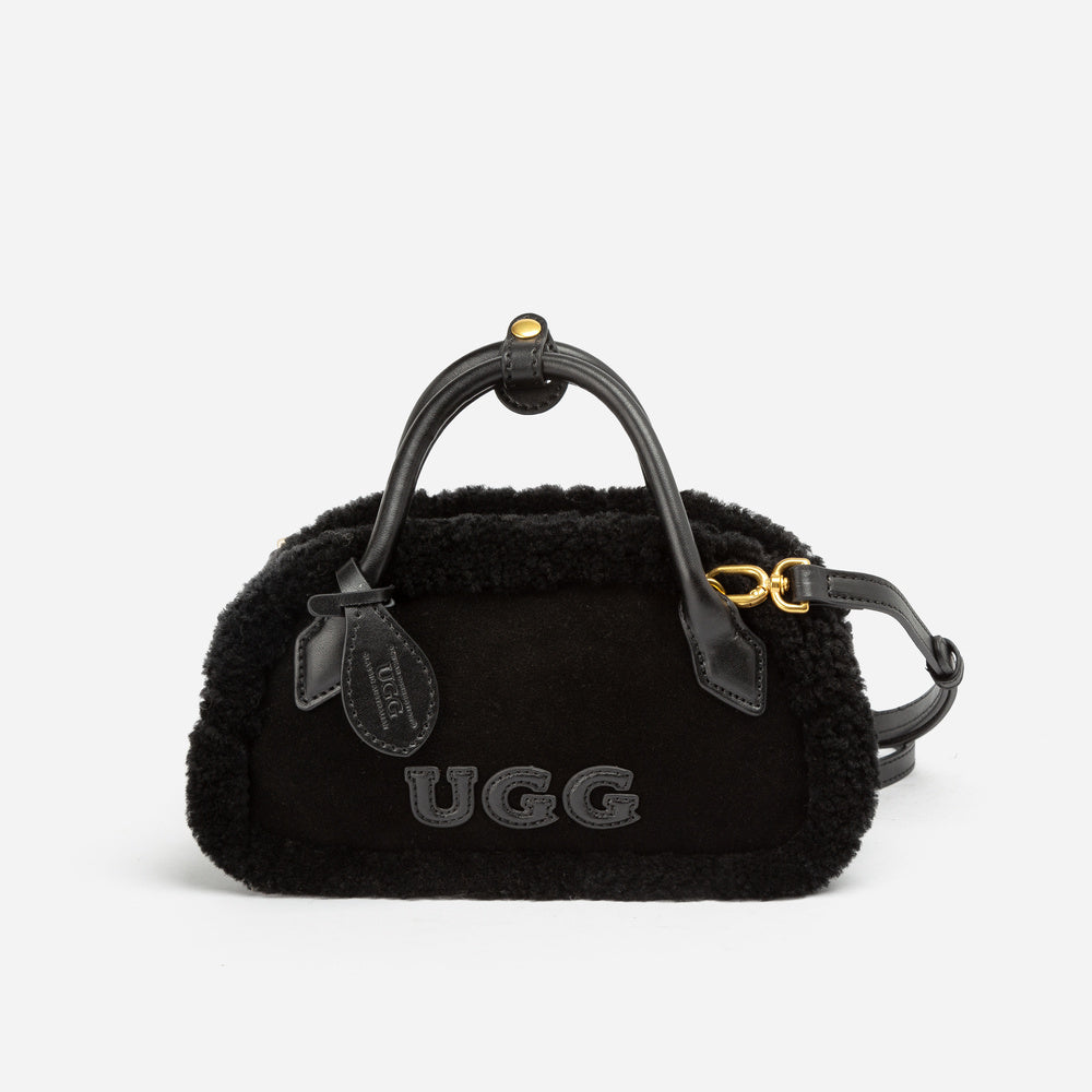 UGG Shearling Teckel Duffle Mini Handle Bag