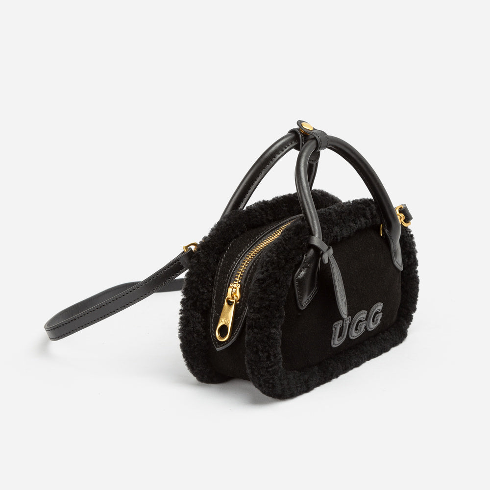 UGG Shearling Teckel Duffle Mini Handle Bag