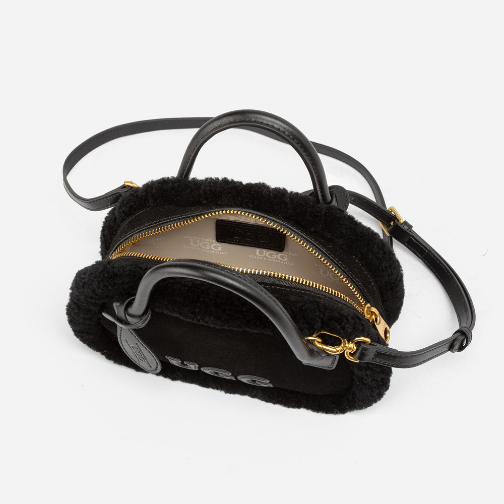 UGG Shearling Teckel Duffle Mini Handle Bag