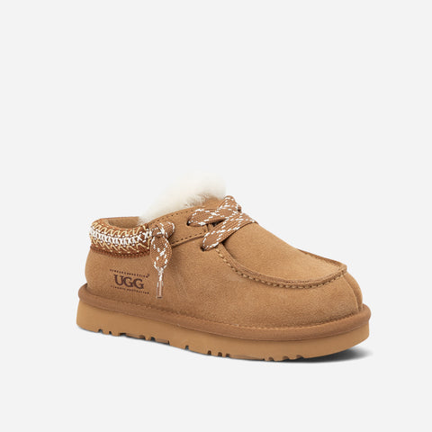 UGG Kid Heritage Suede Sheepskin Clog