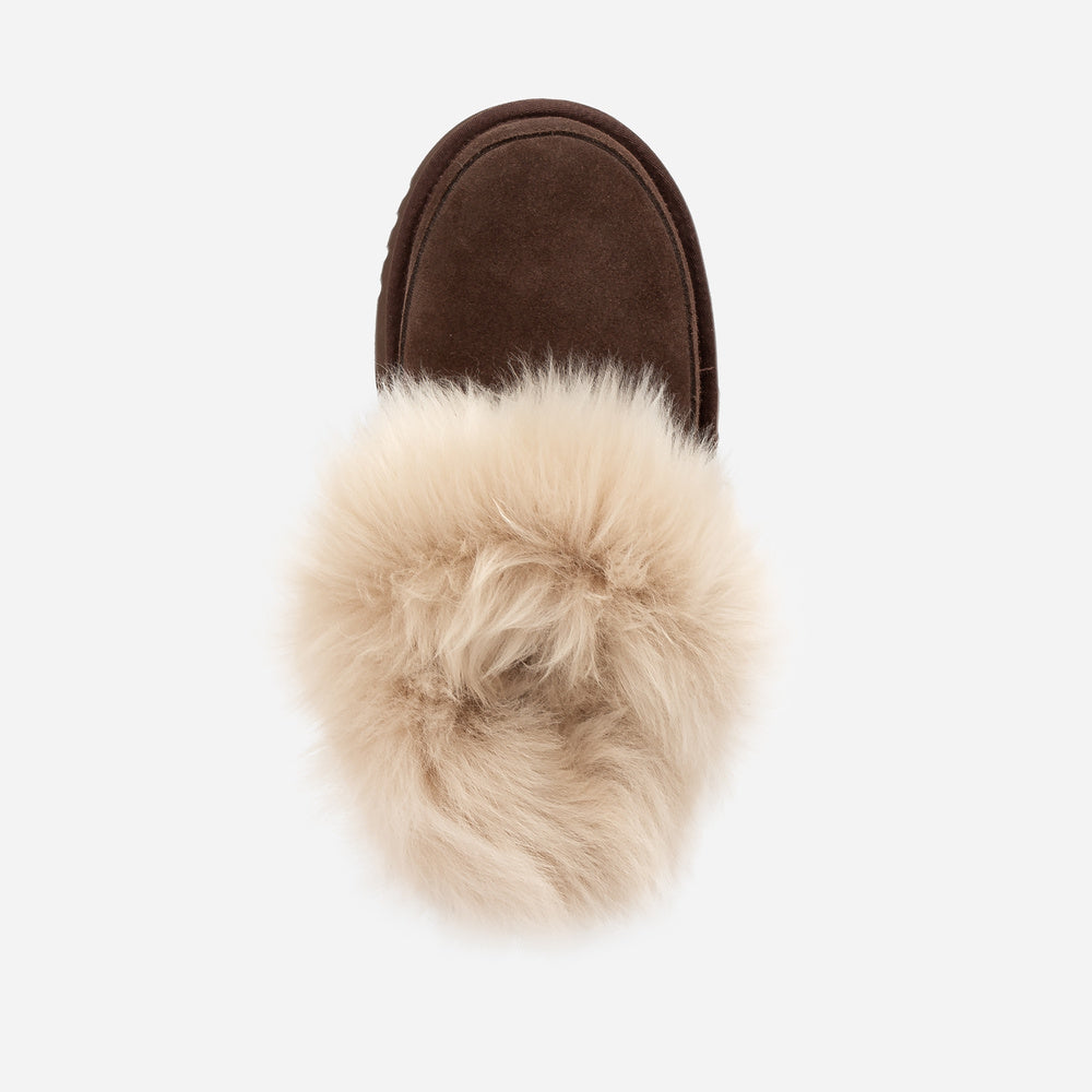 UGG Daniela Premium Platform Slipper (Elastic Logo & Wool Strap – Detachable)
