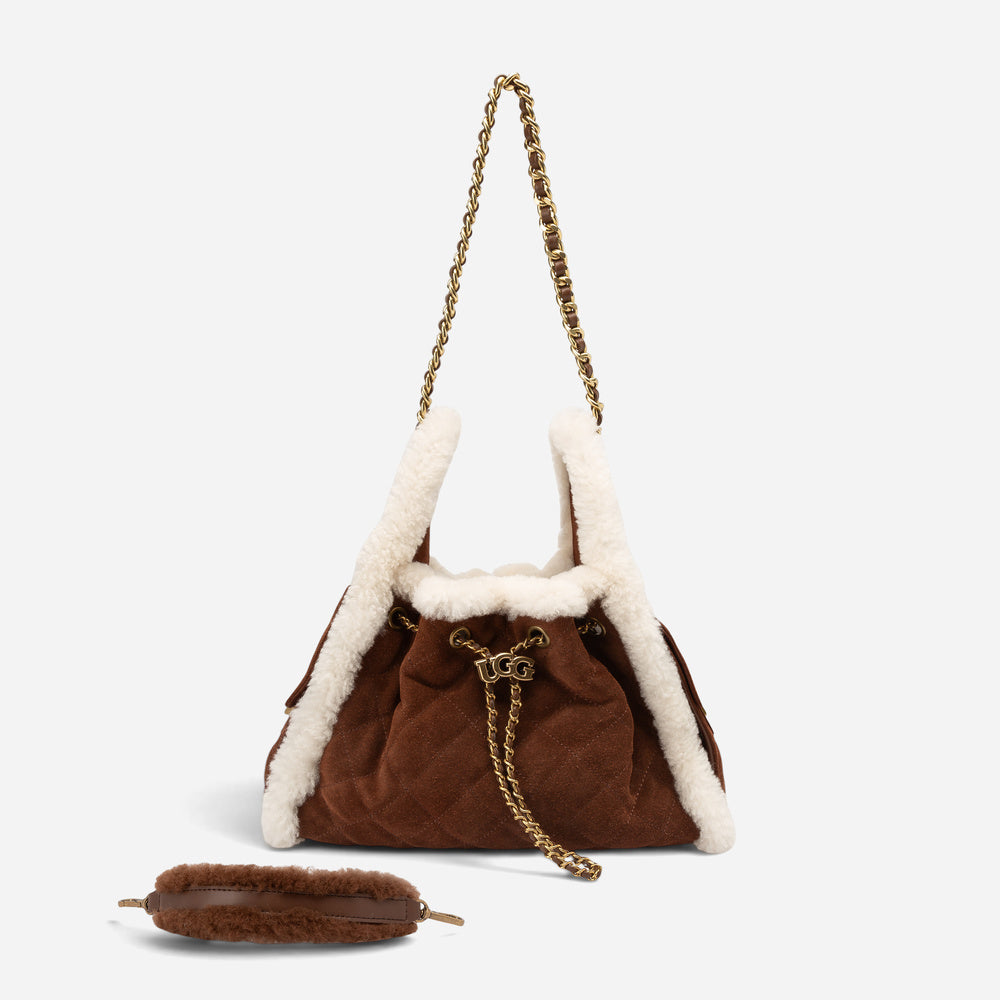 UGG Shearling Quilted Bucket Bag (3-Way)