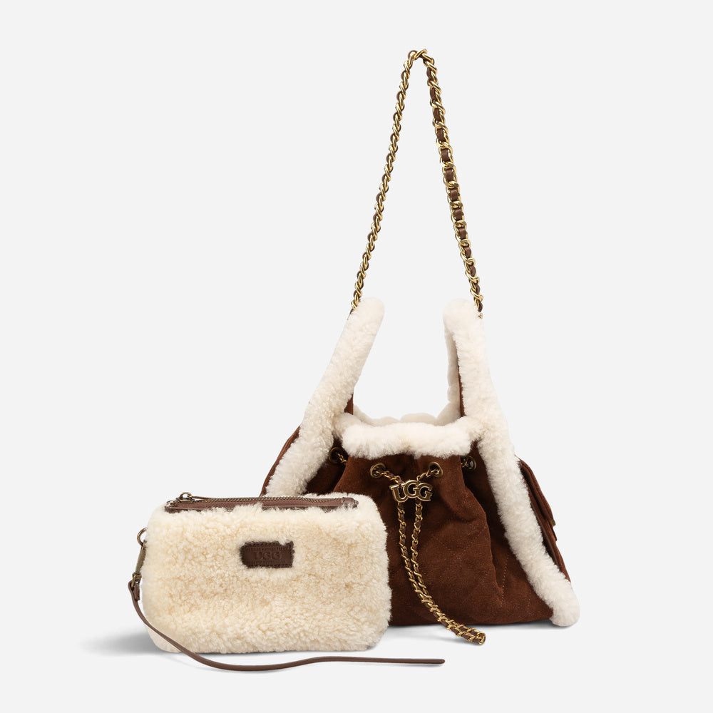 UGG Shearling Quilted Bucket Bag (3-Way)