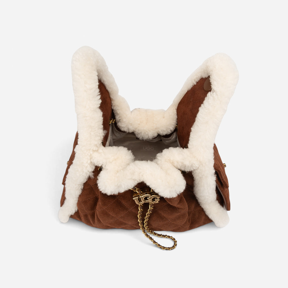 UGG Shearling Quilted Bucket Bag (3-Way)