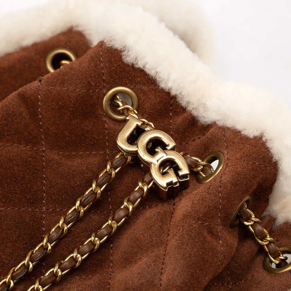 UGG Shearling Quilted Bucket Bag (3-Way)