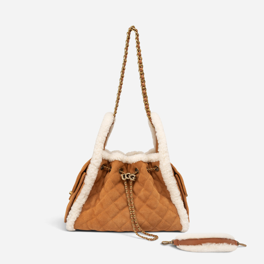 UGG Shearling Quilted Bucket Bag (3-Way)