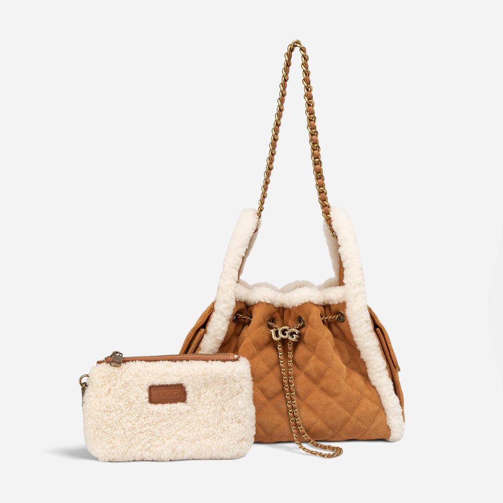 UGG Shearling Quilted Bucket Bag (3-Way)