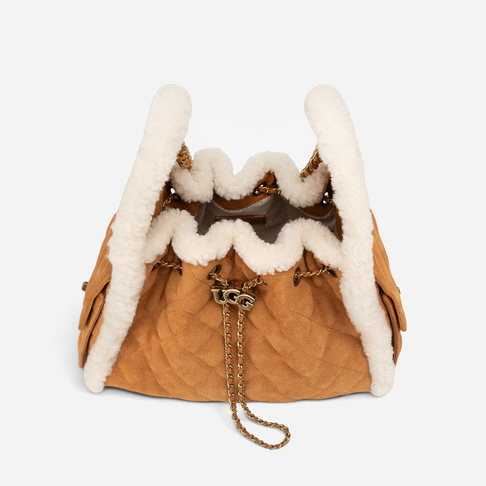 UGG Shearling Quilted Bucket Bag (3-Way)