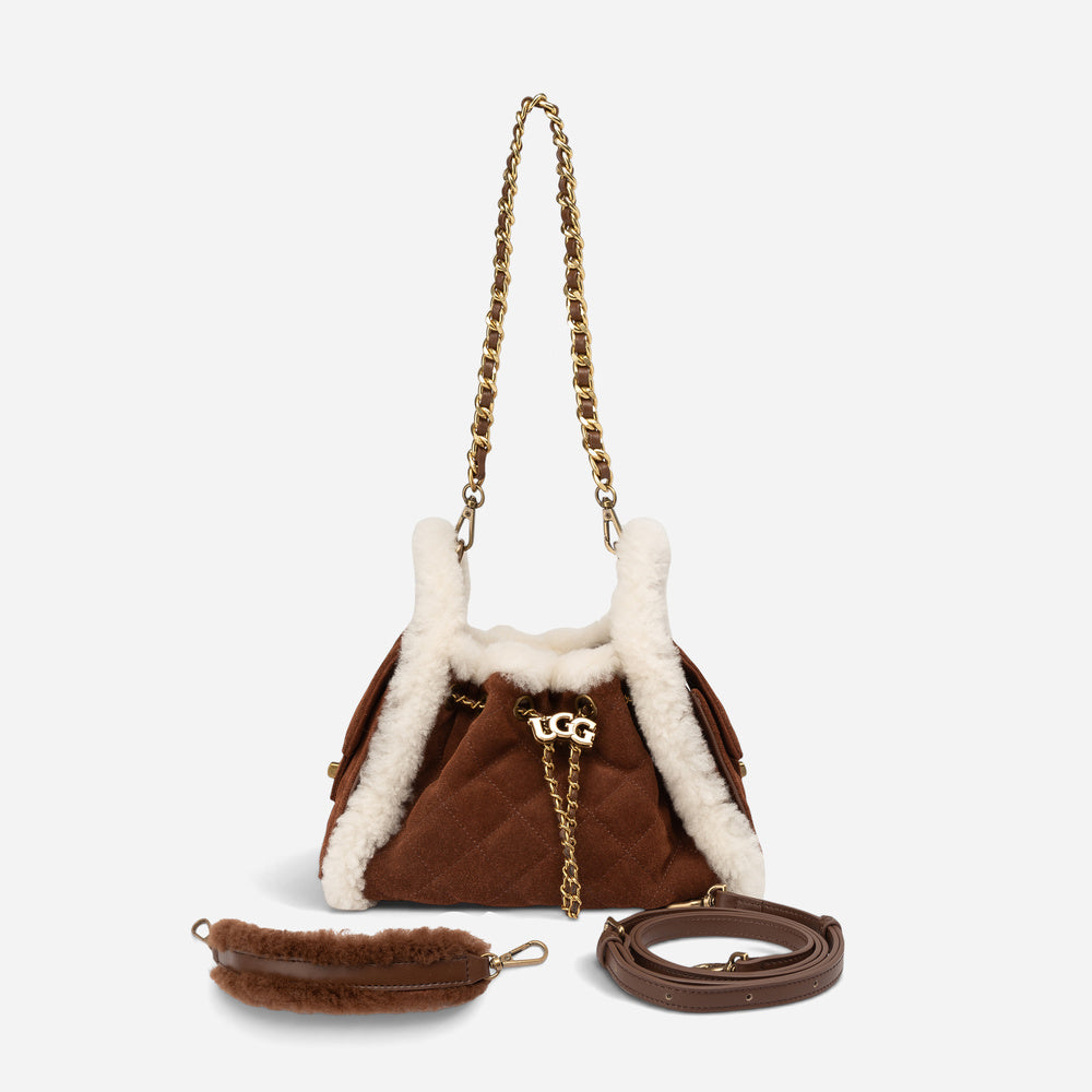 UGG Shearling Quilted Mini Bucket Bag (3-Way)