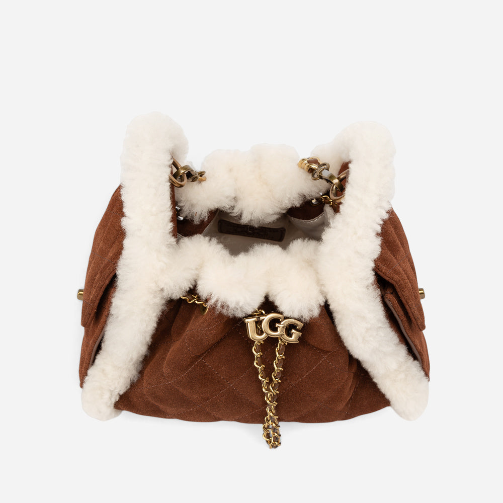 UGG Shearling Quilted Mini Bucket Bag (3-Way)