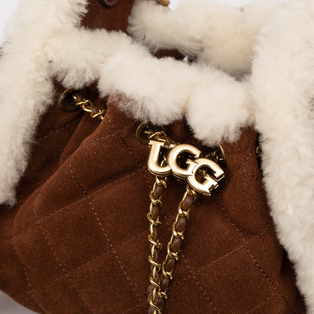 UGG Shearling Quilted Mini Bucket Bag (3-Way)