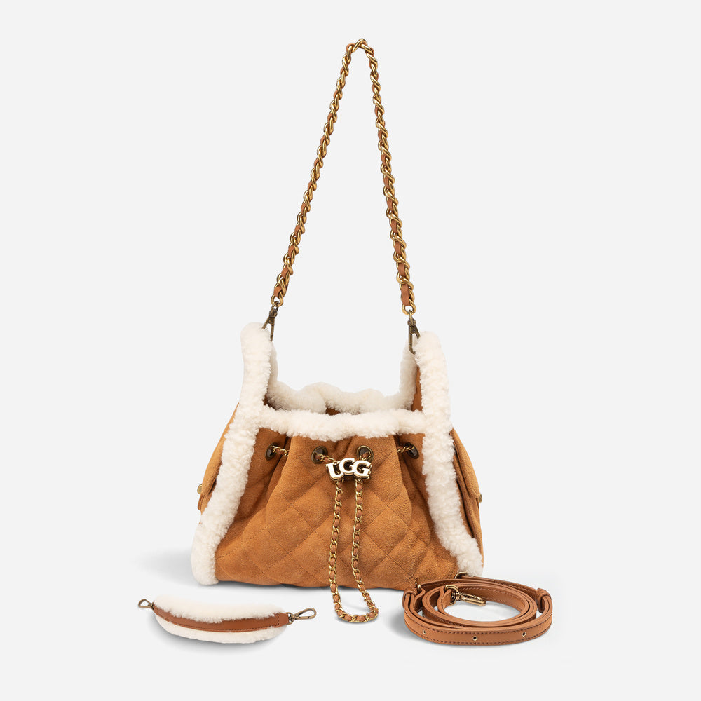 UGG Shearling Quilted Mini Bucket Bag (3-Way)