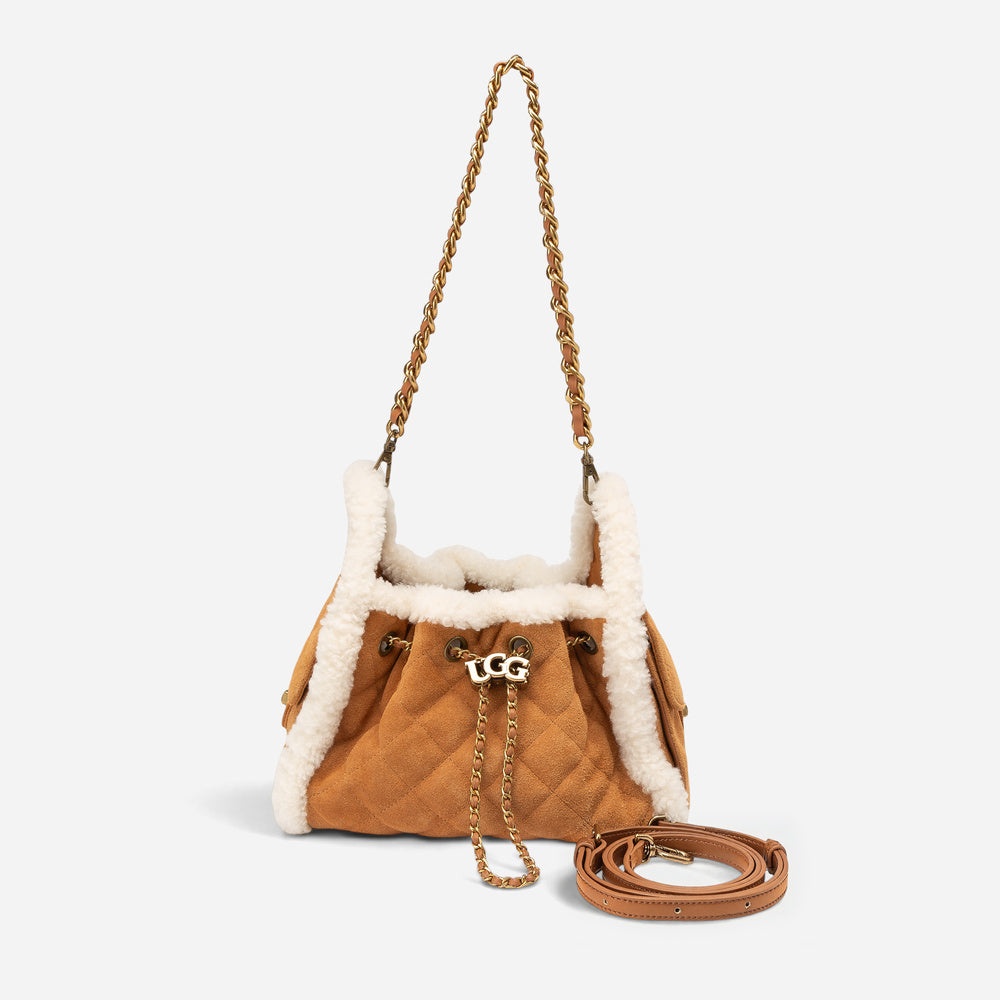 UGG Shearling Quilted Mini Bucket Bag (3-Way)