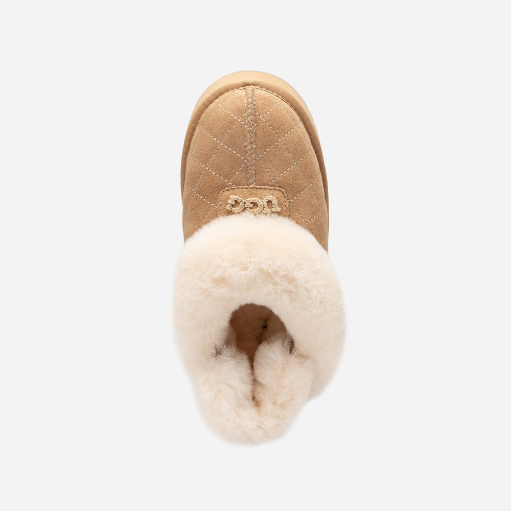 Ugg Coquette Matelassé Logo Platform Slipper (Detachable Feature)