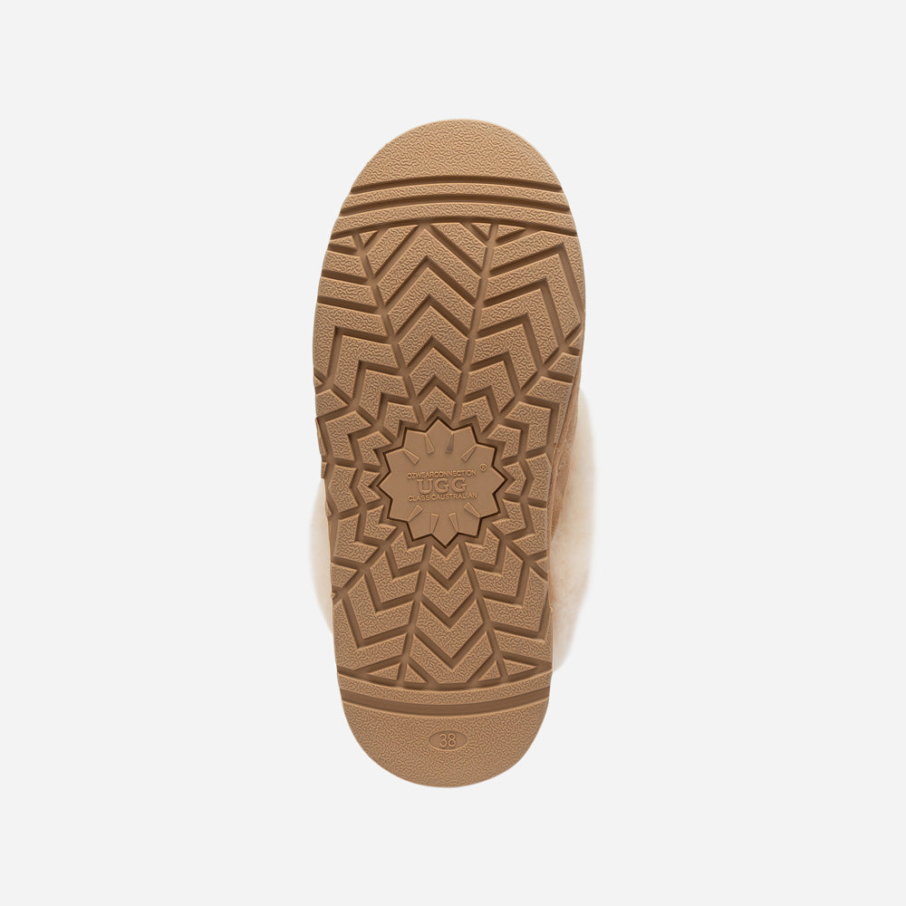 Ugg Coquette Matelassé Logo Platform Slipper (Detachable Feature)