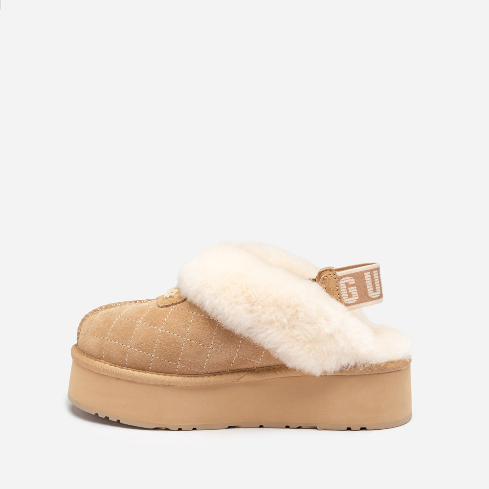 Ugg Coquette Matelassé Logo Platform Slipper (Detachable Feature)