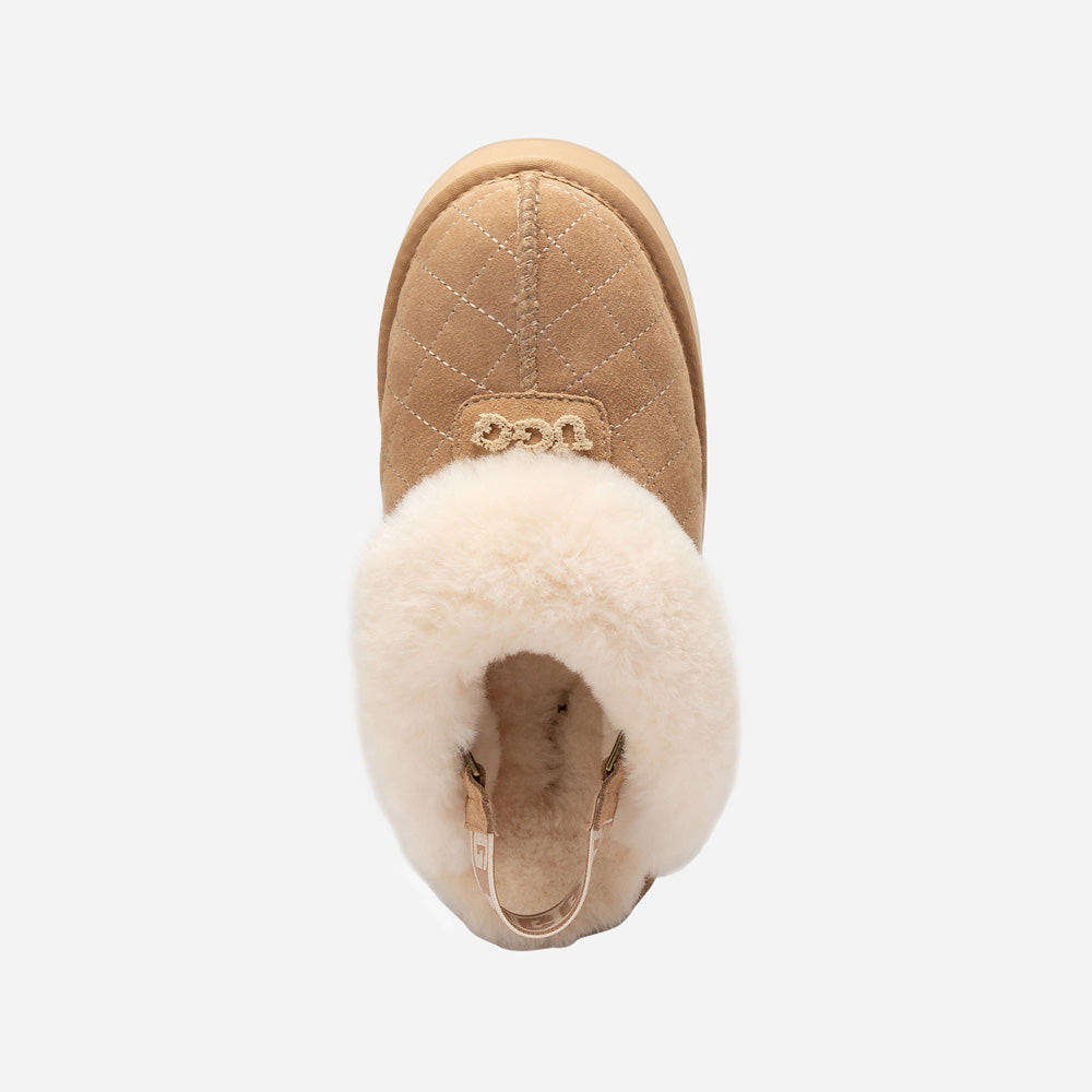 Ugg Coquette Matelassé Logo Platform Slipper (Detachable Feature)